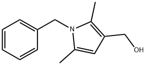 1-BENZYL-3-(HYDROXYMETHYL)-2,5-DIMETHYLPYRROLE 结构式