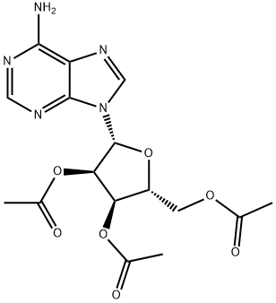 2',3',5'-Tri-O-acetyl-D-adenosine Struktur