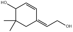 4-[(Z)-2-Hydroxyethylidene]-6,6-dimethyl-2-cyclohexen-1-ol 结构式