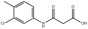 3-[(3-クロロ-4-メチルフェニル)アミノ]-3-オキソプロパン酸 化学構造式