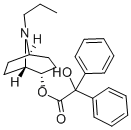 [1S,5R,(+)]-8-Propyl-8-azabicyclo[3.2.1]octane-2β-ol diphenylhydroxyacetate 结构式