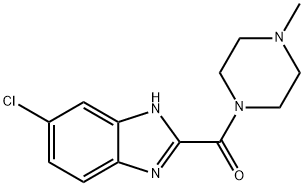 (6-CHLORO-1H-BENZOIMIDAZOL-2-YL)-(4-METHYL-PIPERAZIN-1-YL)-METHANONE Structure