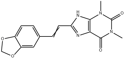 8-[3,4-(Methylenebisoxy)styryl]theophyline Structure