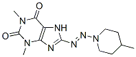 8-(4-Methylpiperidinoazo)theophyline Structure