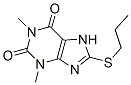 8-(Propylthio)theophyline Structure