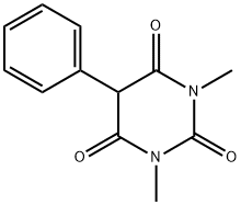 1,3-ジメチル-5-フェニルバルビツル酸 化学構造式