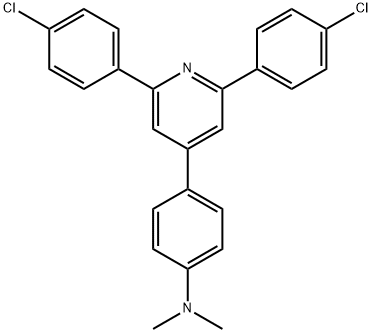 4-[2,6-bis(4-chlorophenyl)-4-pyridyl]-N,N-dimethylaniline,73910-97-1,结构式