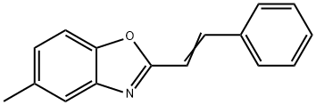 (E)-5-Methyl-2-styrylbenzoxazole 结构式