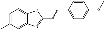 (E)-2-(4-Methoxystyryl)-5-methyl benzoxazole,73916-07-1,结构式