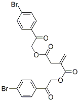 2-Methylenesuccinic acid bis(p-bromophenacyl) ester 结构式