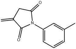 1-(3-Methylphenyl)-3-methylene-2,5-pyrrolidinedione 结构式