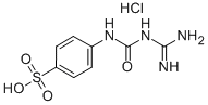 1-Amidino-3-p-sulfophenylurea hydrochloride 化学構造式