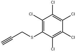 2,3,4,5,6-Pentachlorophenyl 2-propynyl sulfide 结构式