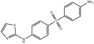 p-Aminophenyl[p-(2-thiazolylamino)phenyl] sulfone Structure