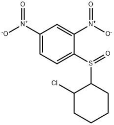 2-Chlorocyclohexyl 2,4-dinitrophenyl sulfoxide 结构式