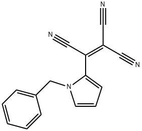 2-(1-Benzyl-1H-pyrrol-2-yl)ethene-1,1,2-tricarbonitrile,73927-55-6,结构式