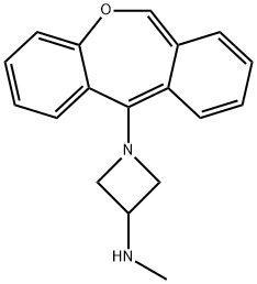 11-(3-Methylamino-1-azetidinyl)dibenz[b,e]oxepin 结构式