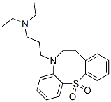 6,7-Dihydro-5-[3-(diethylamino)propyl]-5H-dibenzo[b,g][1,4]thiazocine 12,12-dioxide Struktur