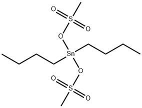 Bis(methanesulfonic acid)dibutylstannylene ester Structure
