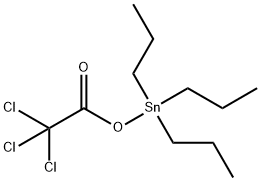 [(トリクロロアセチル)オキシ]トリプロピルスタンナン 化学構造式