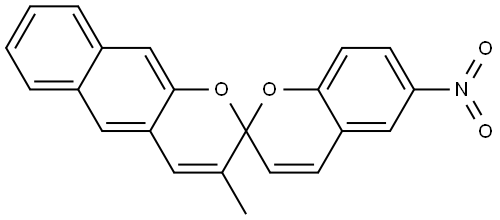 6'-Nitro-3-methylspiro[2H-naphtho[2,3-b]pyran-2,2'-[2H][1]benzopyran] Struktur