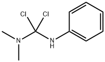N-[Dichloro(dimethylamino)methyl]aniline Struktur