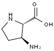 L-Proline, 3-amino-, trans- (9CI) Struktur