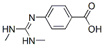 Benzoic acid, 4-[[bis(methylamino)methylene]amino]- (9CI) 化学構造式