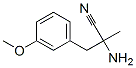 Benzenepropanenitrile, alpha-amino-3-methoxy-alpha-methyl- (9CI) 化学構造式