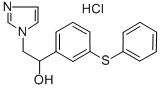 1-Imidazoleethanol, alpha-(m-phenylthiophenyl)-, monohydrochloride,73932-28-2,结构式