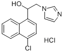 alpha-(4-Chloro-1-naphthyl)-1-imidazoleethanol hydrochloride,73932-53-3,结构式