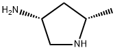 3-Pyrrolidinamine,5-methyl-,(3R-cis)-(9CI) Structure