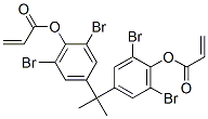 [2,6-dibromo-4-[2-(3,5-dibromo-4-prop-2-enoyloxy-phenyl)propan-2-yl]phenyl] prop-2-enoate Struktur