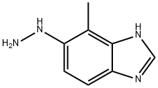 1H-Benzimidazole,  5-hydrazino-4-methyl-  (9CI) Structure