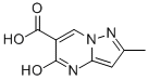5-HYDROXY-2-METHYLPYRAZOLO[1,5-A]PYRIMIDINE-6-CARBOXYLIC ACID Struktur
