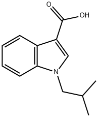 1-(2-methylpropyl)-1H-indole-3-carboxylic acid Struktur