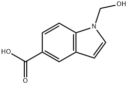 1-(HYDROXYMETHYL)-1H-INDOLE-5-CARBOXYLIC ACID Struktur
