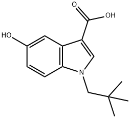 5-HYDROXY-1-NEOPENTYL-1H-INDOLE-3-CARBOXYLIC ACID Struktur