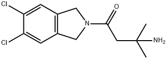3-AMINO-1-(5,6-DICHLOROISOINDOLIN-2-YL)-3-METHYLBUTAN-1-ONE Structure