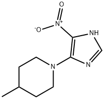 4-(4-Methylpiperidino)-5-nitro-1H-imidazole 结构式