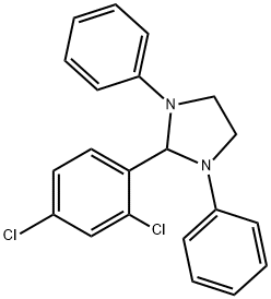 2-(2,4-Dichlorophenyl)-1,3-diphenylimidazolidine 结构式