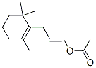 3-(2,6,6-trimethyl-1-cyclohexen-1-yl)propen-1-yl acetate Structure