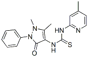 1-Antipyrinyl-3-(4-methyl-2-pyridyl)thiourea Struktur