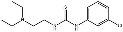 1-(m-Chlorophenyl)-3-[2-(diethylamino)ethyl]thiourea 结构式