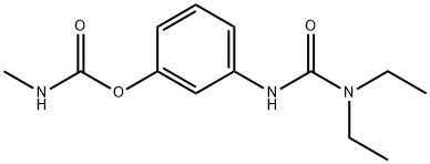 1,1-Diethyl-3-(m-hydroxyphenyl)urea N-methylcarbamate 结构式