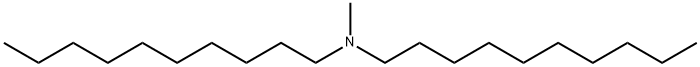 ジデシルメチルアミン 化学構造式
