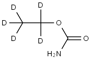 氨基甲酸乙酯-D5,73962-07-9,结构式