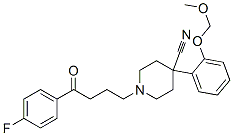 1-[4-(4-fluorophenyl)-4-oxo-butyl]-4-[2-(methoxymethoxy)phenyl]piperid ine-4-carbonitrile|