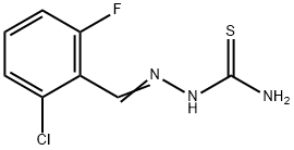 2-クロロ-6-フルオロベンズアルデヒドチオセミカルバゾン 化学構造式