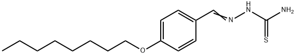 p-(Octyloxy)benzaldehyde thiosemicarbazone Structure